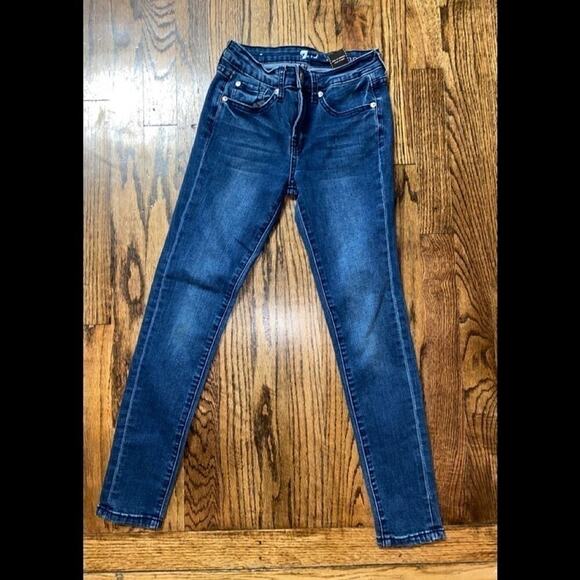 7 FOR ALL MANKIND GILS “SKINNY” JEAN SIZE 10 MINT - Picture 1 of 5